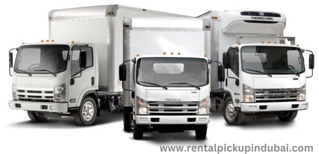 1, 3, 7, and 10 ton pickups for rent in Dubai