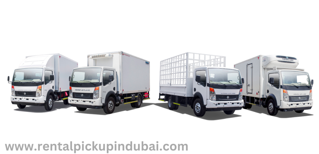 1, 3, 7, and 10 ton pickups for rent in Dubai