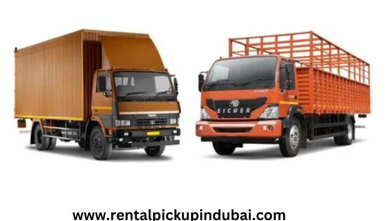 1, 3, 7, and 10 Ton Trucks for rental Service in Emirates Hills Dubai